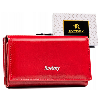 Portfel damski skórzany RPX-23-ML 4810 (czerwony)